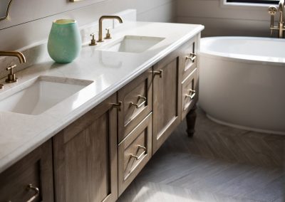 Full-Access cabinetry with this cottage vanity