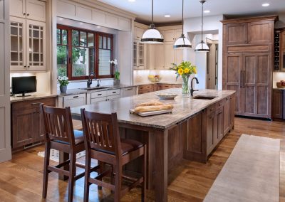 Framed Cabinetry with this earthy design in Alder