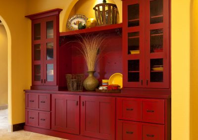 Red Buffet Cabinet