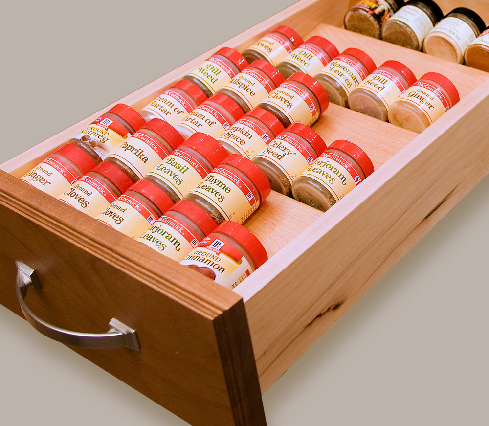 Spice Drawer Wood Insert