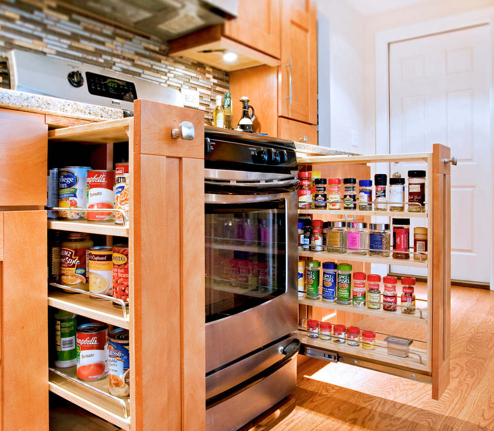 Spice Pullouts in a Base Cabinet