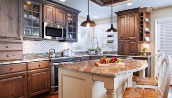 Lodge Kitchen - Rustic Beech Lodge Kitchen - Rustic Beech